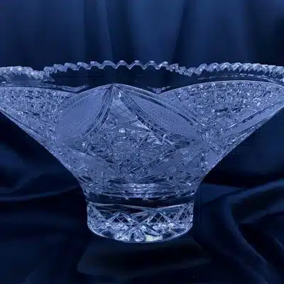 Krištálová brúsená miska 29,5 cm