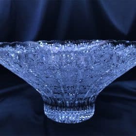 Vágott kristálytál 33 cm