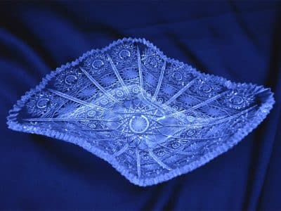 Krištálová brúsená miska 25 cm