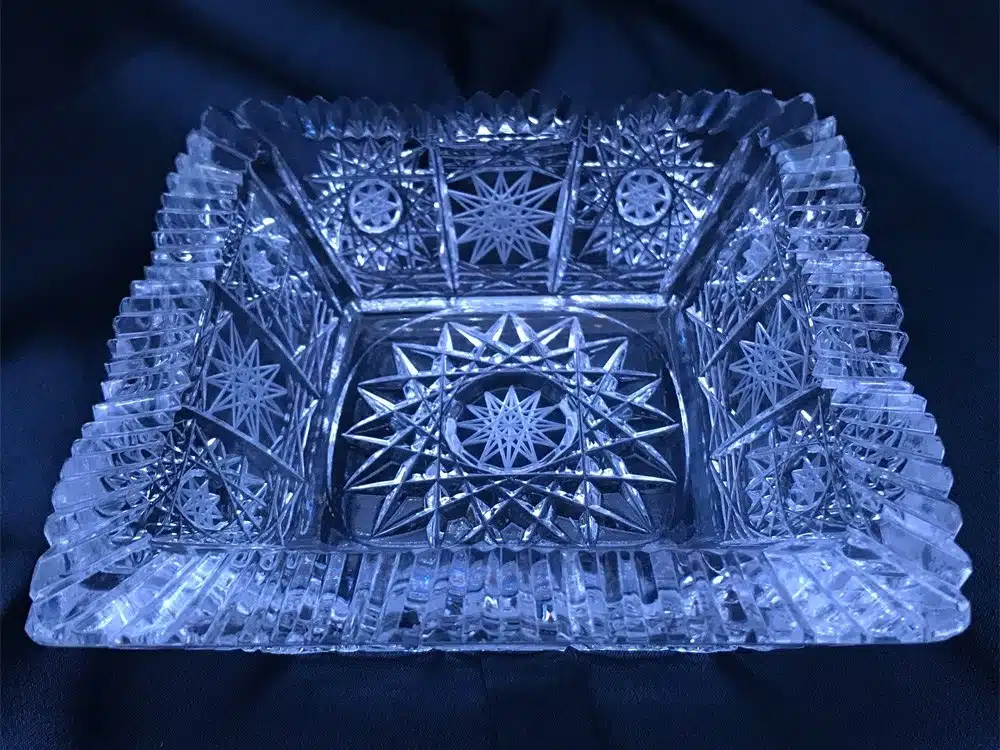 Krištálová brúsená miska 12,5 cm