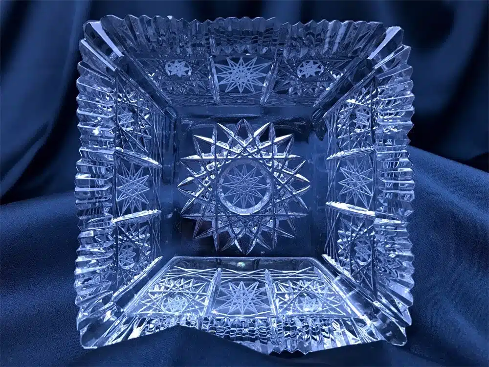 Krištálová brúsená miska 12,5 cm