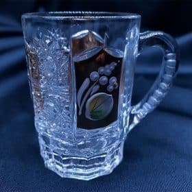 Kristálycsiszolású csészék 75 ml-es, 6 darabos kézi festőkészlet