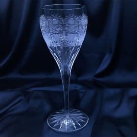 Vágott kristálypoharak 260 ml-es 6 darabos készlet