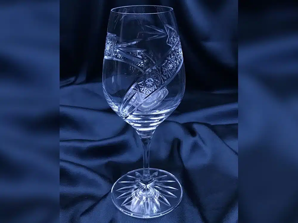 Krištálové brúsené poháre 240 ml set 6 kusov