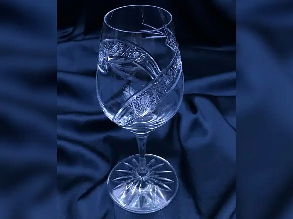 Krištálové brúsené poháre 240 ml set 6 kusov