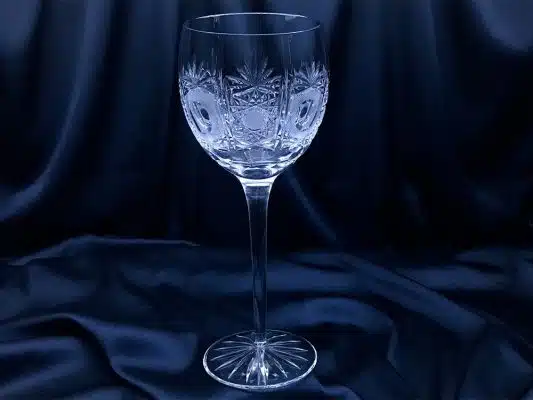 Vágott kristálypoharak 450 ml-es 6 darabos készlet