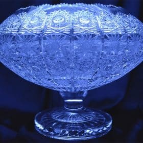 Vágott kristálytál 25 cm-es alapra