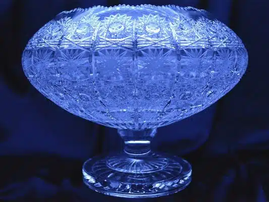 Vágott kristálytál 25 cm-es alapra