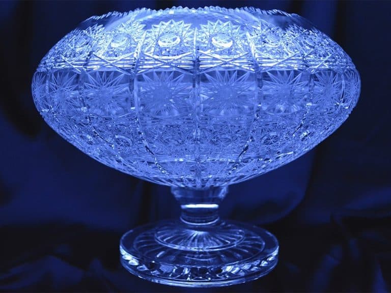 Vágott kristálytál 25 cm-es alapra