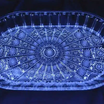 Krištálová brúsená tácka 27,5 cm