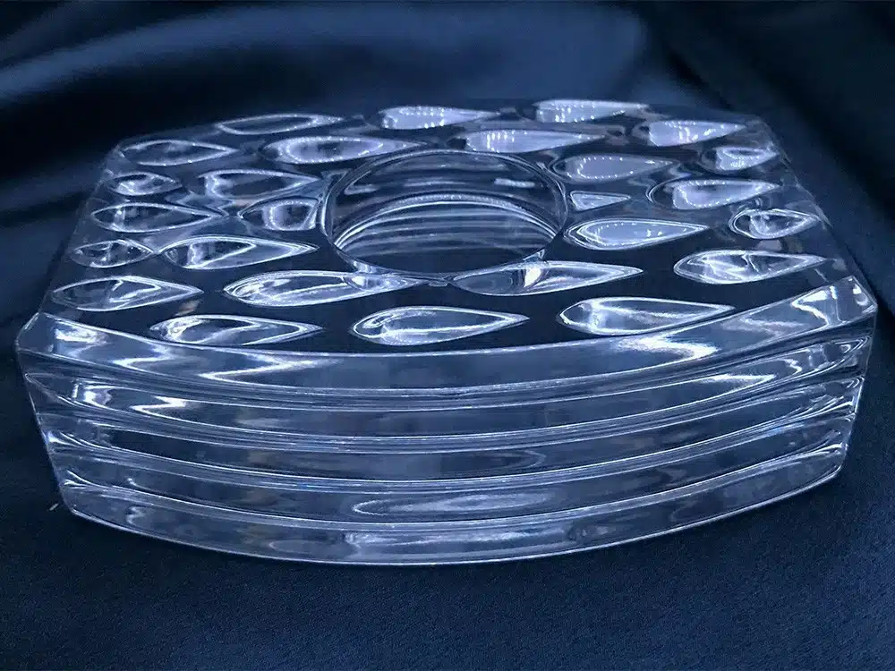 Krištálové brúsené dekoratívne tlačítko 11 cm