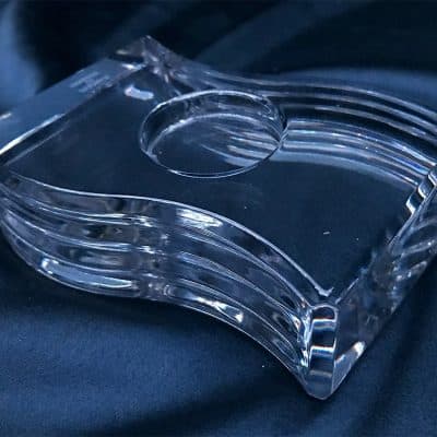 Krištálové brúsené dekoratívne tlačítko 11 cm