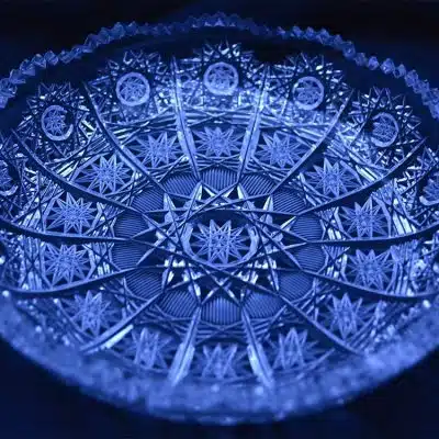 Krištálový brúsený tanier 14,5 cm