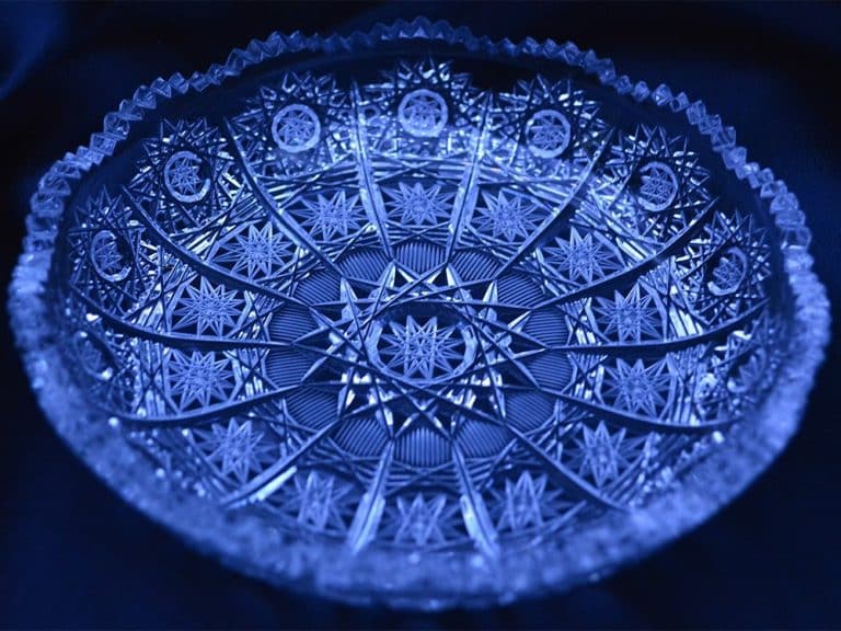 Kristály vágott lemez 14,5 cm