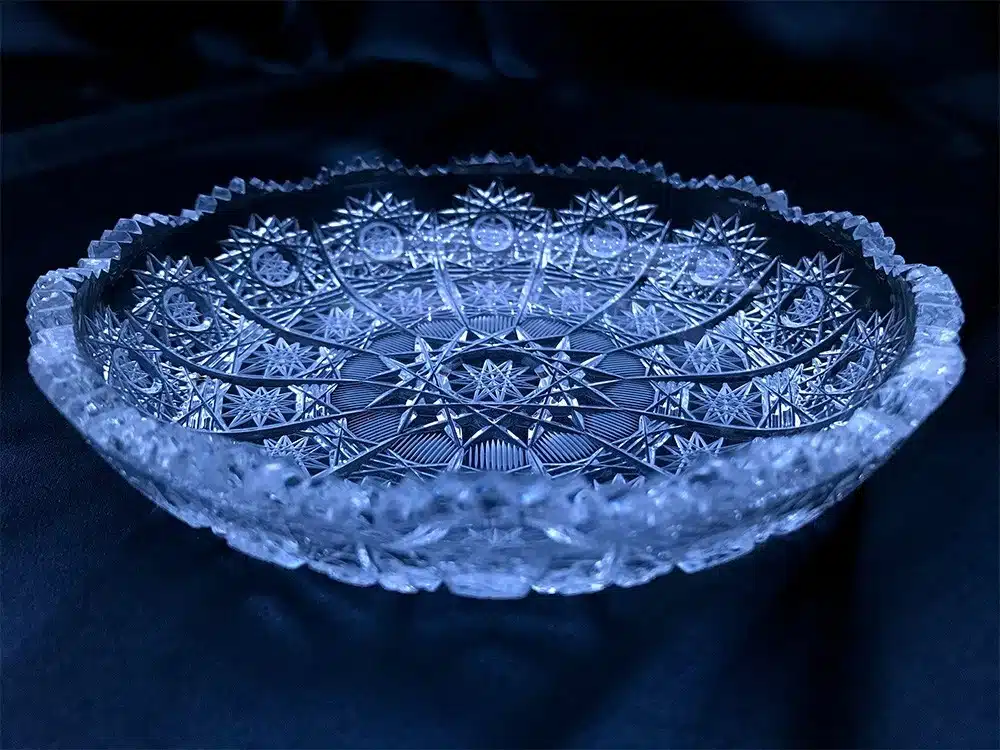 Krištálový brúsený tanier 14,5 cm
