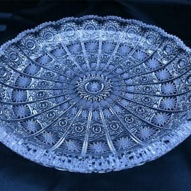 Kristály vágott lemez 30 cm
