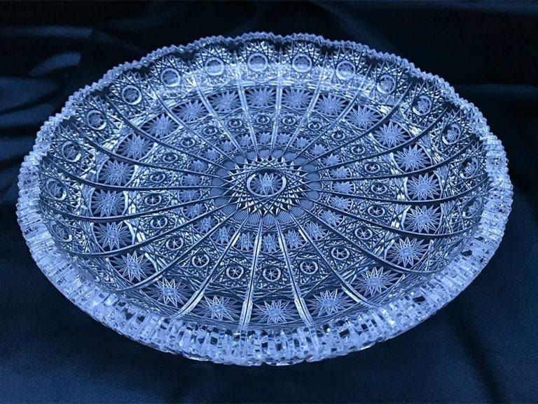 Kristály vágott lemez 30 cm