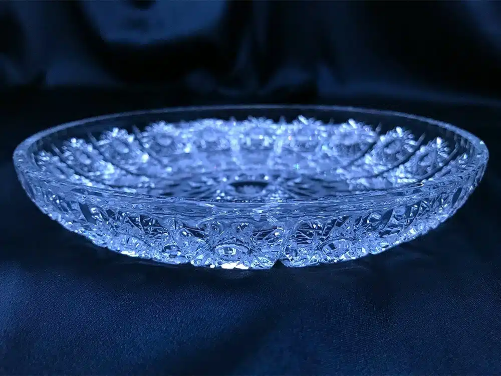 Kristály vágott lemez 18 cm