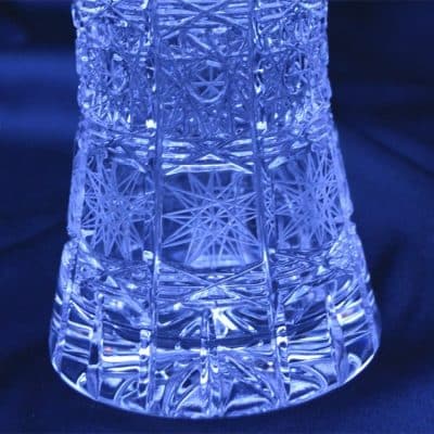 Krištáľová brúsená váza 15 cm