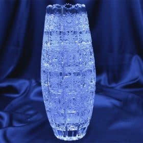 Vágott kristályváza 23 cm