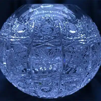Krištáľová brúsená váza 11 cm