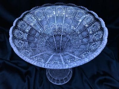 Krištáľová brúsená váza 30 cm