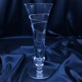 Vágott kristályváza 20 cm