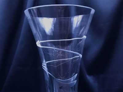Vágott kristályváza 20 cm - Image 5