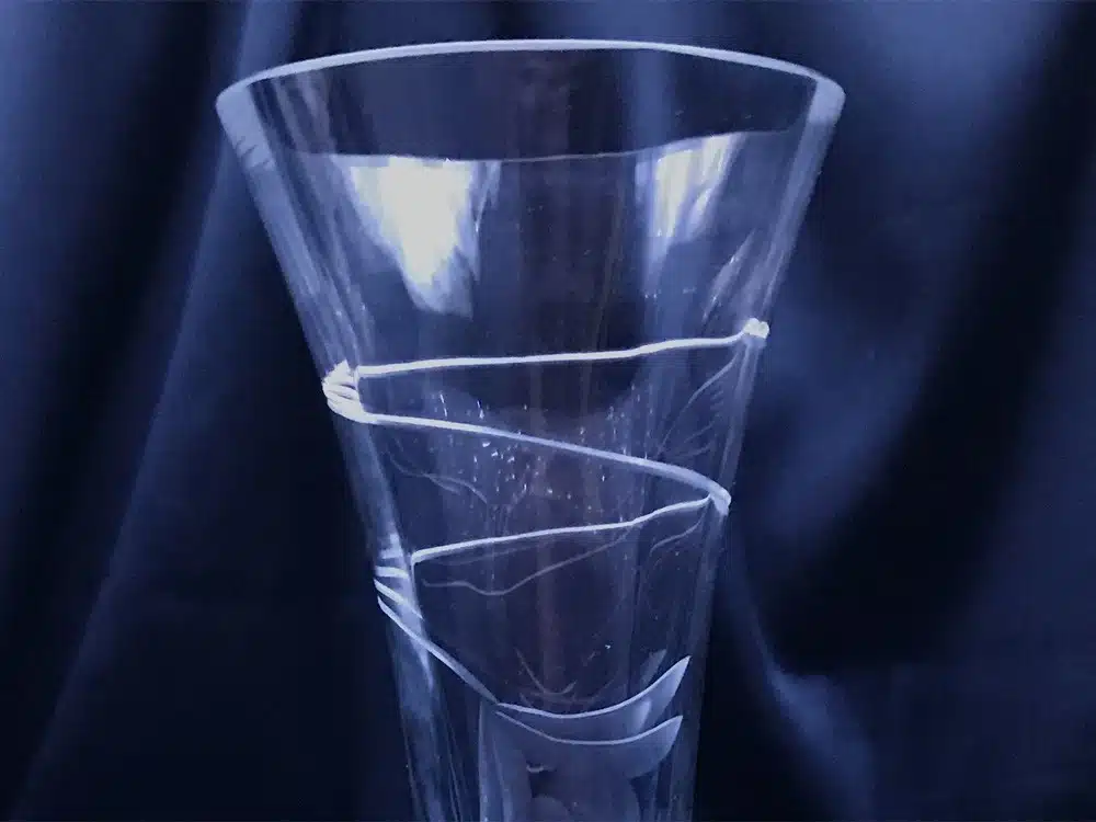Vágott kristályváza 20 cm - Image 5