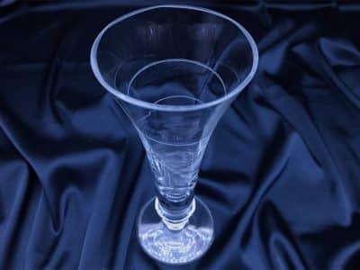 Krištáľová brúsená váza 20 cm