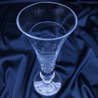 Krištáľová brúsená váza 20 cm