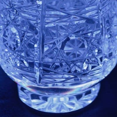 Krištáľová brúsená váza 8,5 cm