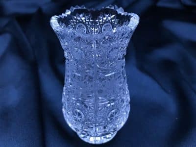 Krištáľová brúsená váza 8,5 cm