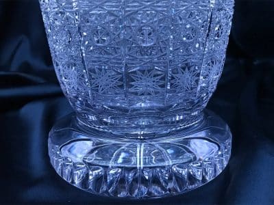 Krištáľová brúsená váza 35 cm