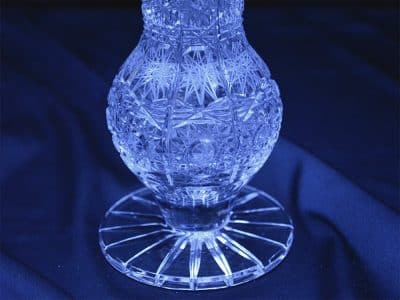 Krištáľová brúsená váza 27 cm