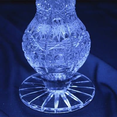 Krištáľová brúsená váza 27 cm