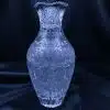 Krištáľová brúsená váza 20 cm