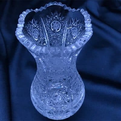 Krištáľová brúsená váza 12,5 cm