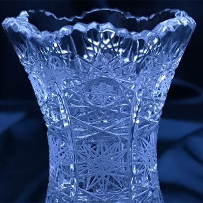 Krištáľová brúsená váza 12,5 cm