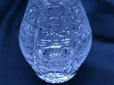 Krištáľová brúsená váza 12,5 cm