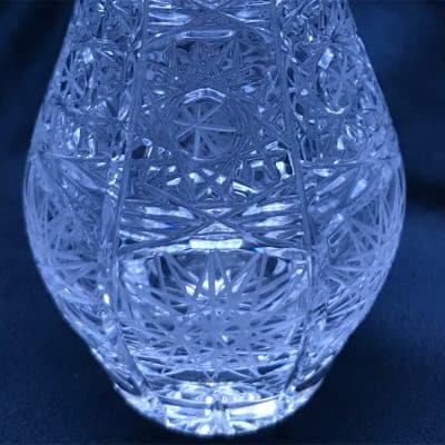 Krištáľová brúsená váza 12,5 cm
