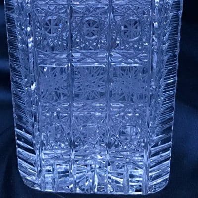 Krištáľová brúsená váza 24,5 cm