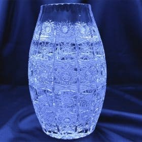 Vágott kristályváza 22 cm