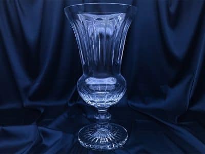 Krištáľová brúsená váza 37 cm