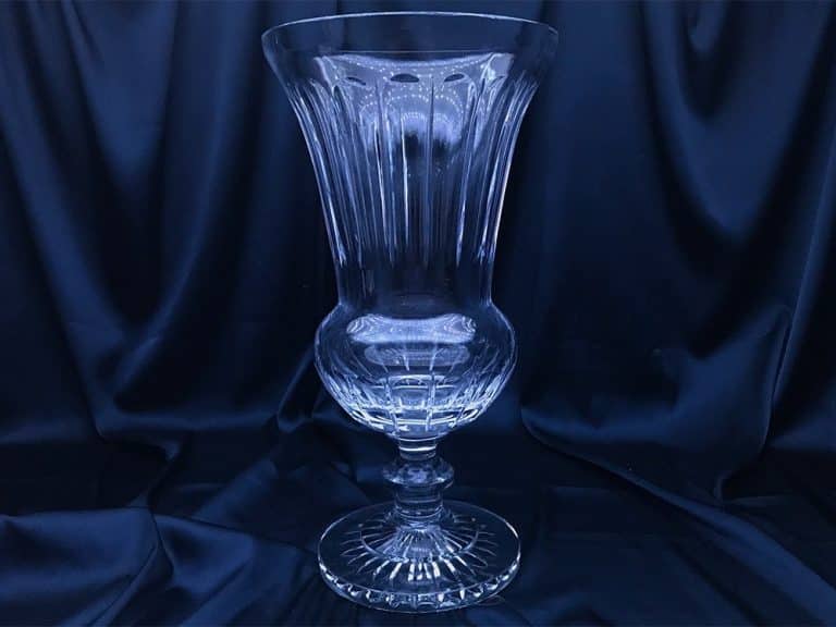 Vágott kristályváza 37 cm