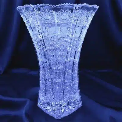 Krištáľová brúsená váza 27 cm