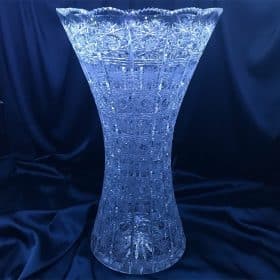 Vágott kristályváza 49,5 cm