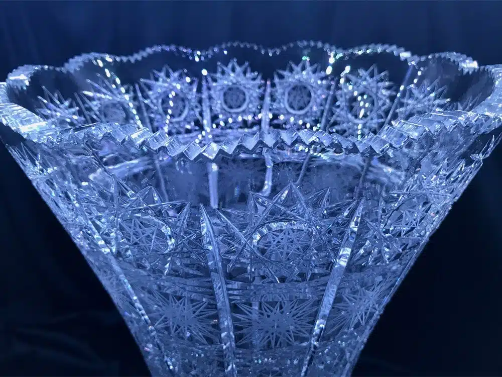 Krištáľová brúsená váza 49,5 cm