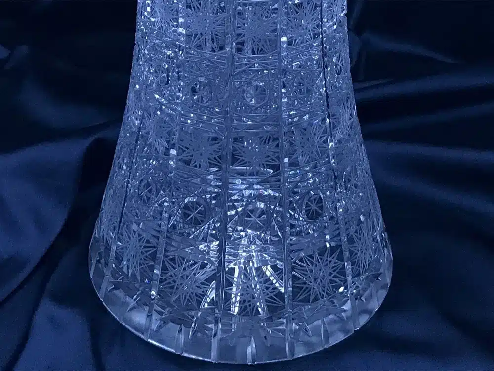 Krištáľová brúsená váza 49,5 cm