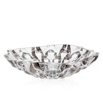 Krištálová miska Samboa platinum 30,5 cm